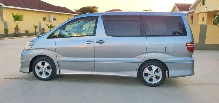 Silver passenger minivan